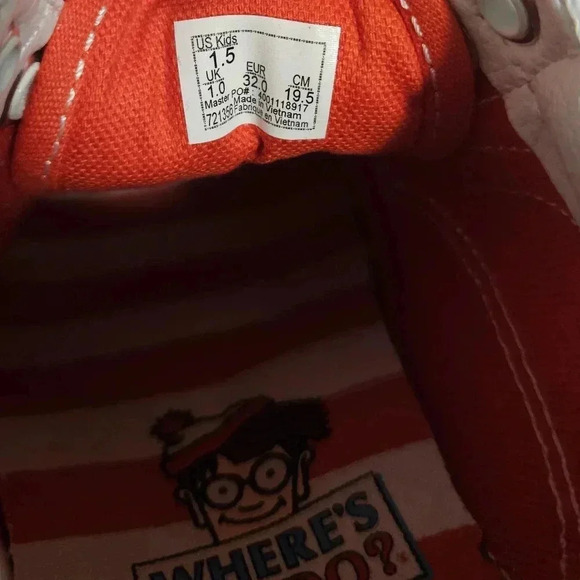 Vans X Where's Waldo International Stripes Old Skool Kids Sneakers Shoes 1.5 - Picture 14 of 14